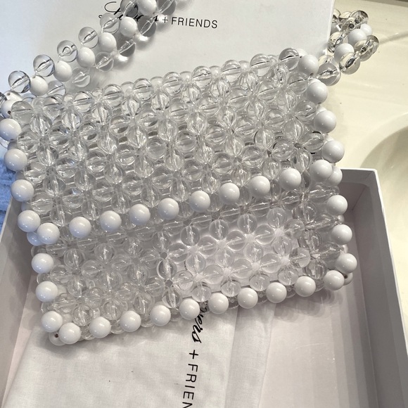 Lovers + Friends Handbags - Lovers + Friends Thom beaded acrylic purse